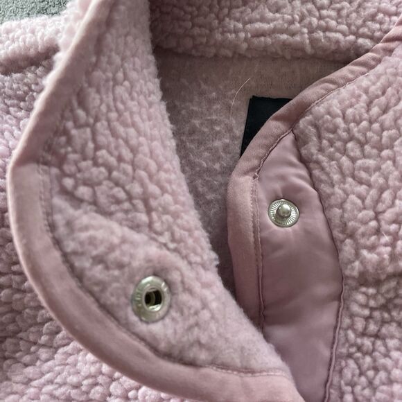 Rails Lorna Sherpa fleece jacket Womens Medium lilac purple pink Sherpa Snap Up - Picture 12 of 14